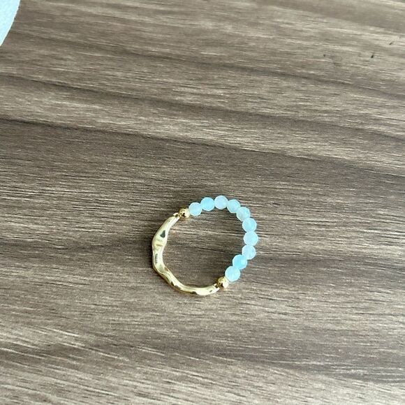 Blue crystal Ring Q460 - Picture 4 of 6